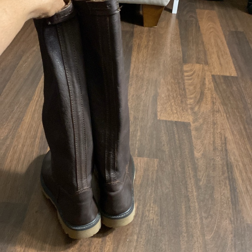 Roots Riding Brown Leather High Boots Size 38 - Picture 10 of 16